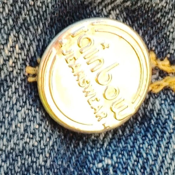 VINTAGE RAINBOW Jeanswear Denim Sleeveless Vest Women's Size Small - Picture 5 of 6